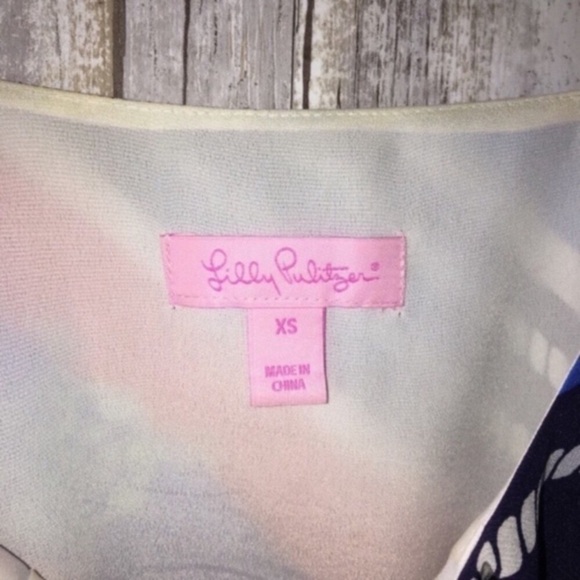 Lilly Pulitzer Laya Anchor 100% Silk Ruffle Dress - Picture 6 of 6